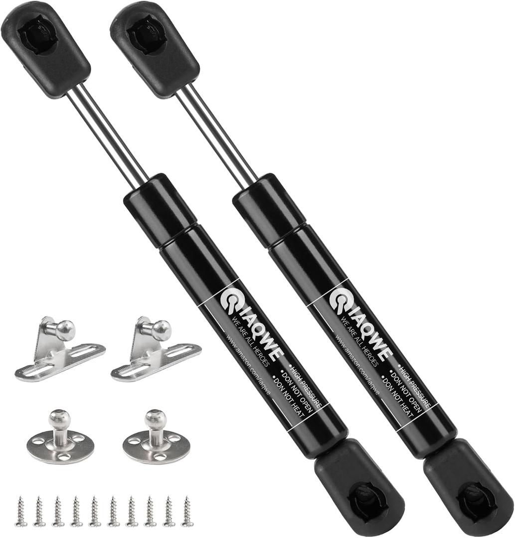7.5 Inch Gas Struts 30Lb/133N Spring Shocks Lift Support for Lightweight Rv Cabinet Door Storage Toolbox Toy Box Sentry Safe Lid 2PCS