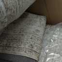 10x12 Area Rug Washable Rugs: Large Living Room Rug Stain Resistant Non Slip Distressed Vintage Low Pile Faux Wool Soft Carpet for Bedroom Farmhouse Dining Room Kids Playroom Nursery (Beige and Brown)