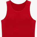 Lilax Girls' Double Lined Sleeveless Basic Crop Tank Top