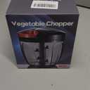 Ourokhome Manual Food Processor Vegetable Chopper, Portable Hand Pull String Garlic Mincer Onion Cutter for Veggies, Ginger, Fruits, Nuts, Herbs, etc., 900ml, Black