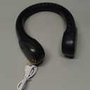 FrSara Neck Fan, Bladeless Neck Fan,Upgraded 5200mAh,Long Endurance,Upgraded air volume,Easier to Use,360 Cooling,No Hair Twisting,Non-Slip Material,Rechargeable,3-Speed (Bronze Black)