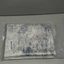 24"x36" Non Slip Door Mat, Indoor Doormat, Grey Blue Spots, 2' x 3' (Rectangular), Faux Wool & Fur Blend, Machine Washable