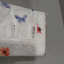 60 Inch Round Tablecloth, Floral Butterfly Waterproof Table Cover