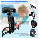 XIEEIX Child Bike Seat, Kids Bike Seat with Guardrail, High Seat Cushion Backrest Mountain Bike Child Bike Seat, Bicycle Child Safety Seat for Children from 1 to 3 Years Old