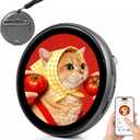 Digital Badge Pin, 1.7 Inch E-Badge for Photo & Video Display | HD Touchscreen, Bluetooth App Control E-Badge for Backpacks, Hoodies, Hats, Personalized Digital Pin for Anime, Fandoms