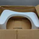 Squatty Potty Simple Curve Bathroom Toilet Stool 7" White