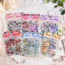 Alideco 180pcs Scrapbook Stickers Vintage Floral Scrapbooking Junk Journal Crafts Embelishment Decoration Stickers (aiyisiqi)