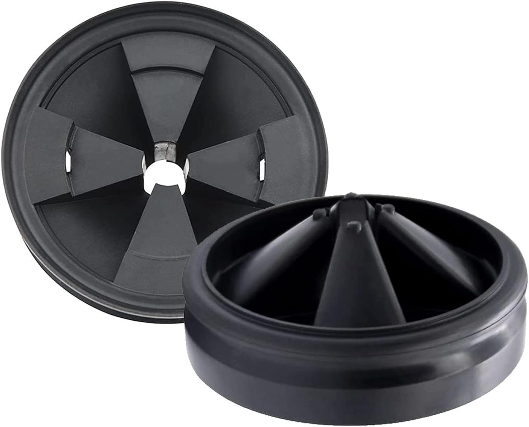 2 PCS Insinkerator Rubber Drain Insert Garbage Disposal Splash Guard and Stopper Quiet Collar Sink Baffle Parts for Kitchen Replacement Cover Garbage Disposal Rubber Drain Insert