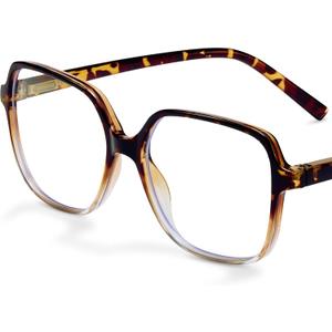 miyya Blue Light Blocking Glasses for Women, Blue Light Glasses for Women Oversized Fashion Glasses (*Half Leopard)