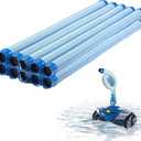 10 Pack, 39 Inch Swimming Pool Vacuum Hose Replacement, Pool Cleaner Hose fit for Zodiac and Polaris MX6 MX8 X7 T3 T5, Blue and White Twist Lock