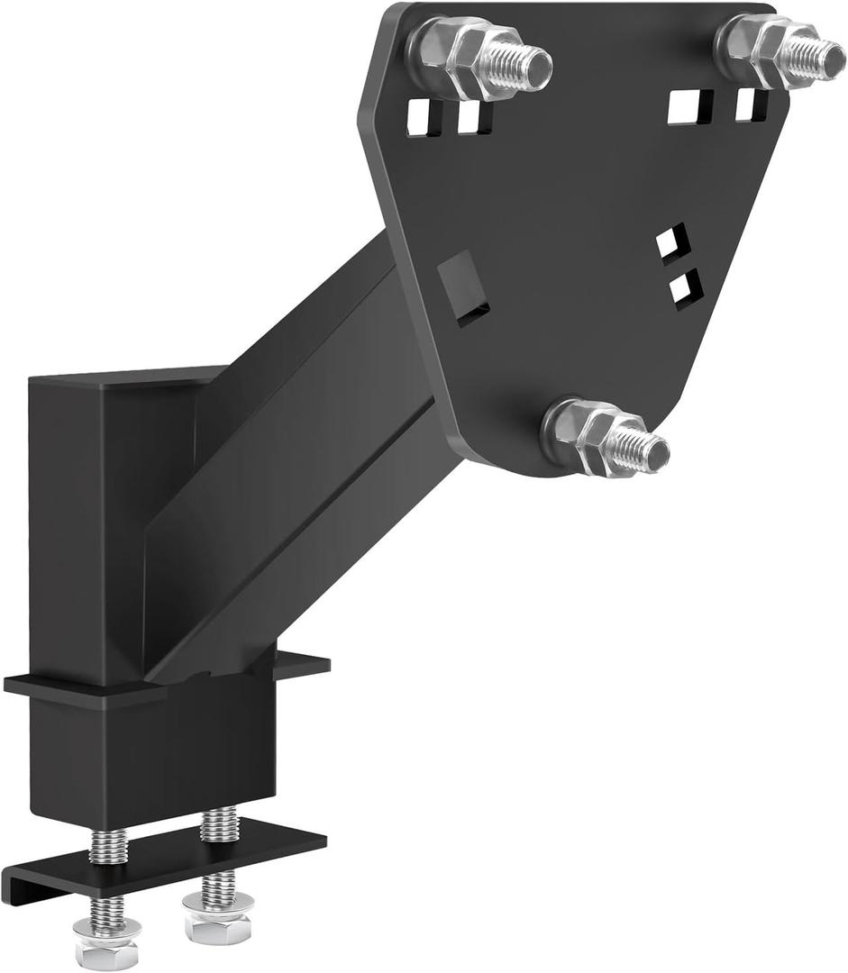 Stake Pocket Spare Tire Carrier Mount,Trailer Spare Tire Mount,Fits Most 4 & 5 & 6 & 8 Lugs Wheels on 4",4.25", 4.5'', 4.75'', 5", 5.5",6" or 6.5" Bolt Patterns,Heavy Duty Powder Coat