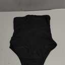 WDIRARA Women's One Piece Swimsuit Strapless Bandeau Bathing Suits Tummy Control Swimwear (S, Black)