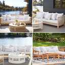 MIULEE Outdoor Pillows Set of 4 18x18 Waterproof Throw Pillow Inserts, Decorative Water Resistant Pillow Cushion for Patio and Garden