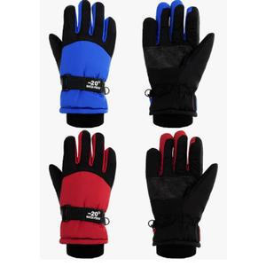 SATINIOR 2 Pairs Kids Waterproof Winter Snow Gloves Ski Gloves for Boy Girl Outdoor Warm Thickening Snowboar