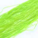 Glow in The Dark Tinsel Curtains 2 Pack - 3.3x6.6ft UV Reactive Fluorescent Party Backdrop for Neon, Birthday, Pride Decorations, Pre-Taped, Lightweight Waterproof (Green)