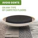 Furniture Sliders for Carpet 8 PCS - 4 3/4 inch Furniture Moving Slider Chair Legs Floors Protectors Move Your Furniture Easy & Safely(for Carpet)