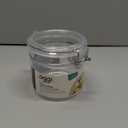 Oggi Clear Canister with Clamp Lid, 38 oz - Large Airtight Food Storage Container, for Kitchen & Pantry Storage of Bulk, Dry Foods Including Pasta, Flour, Sugar, Coffee, Rice, Tea, Spices & Herbs