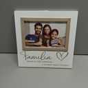Malden International Designs 4x6 Familia Family Spanish Expressions Rustic Whitewash Picture Frame