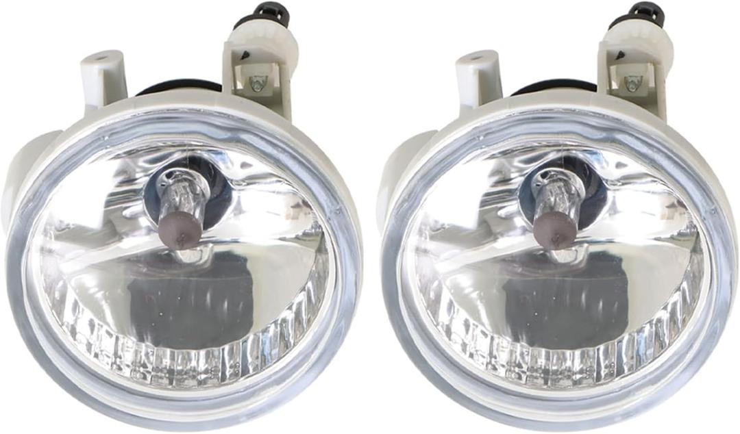 Left and Right Front Fog Lights Lamp Assembly Replacement for Prius 2004-2009 Clear Lens 8122152070 8121152070