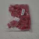 Globe Scientific 118152R Diamond PP Culture Tube Cap for 16mm Glass Culture Tubes, Red, Pack of 100