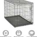 Midwest Homes for Pets 48-Inch New World Crate for Extra-Large Breeds, 90-110 lbs, Single Door Folding Dog Crate, Leak-Proof Tray & Secure Latch, Portable, Durable & Easy to Assemble