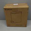 Small Bathroom Trash Can with Soft Close Lid, 6L / 1.6 Gallon Stainless Steel Garbage Can with Removable Inner Bucket, Step Pedal, Slim Wastebasket for Bedroom, Home Office (Matt Black)