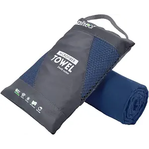 Rainleaf Microfiber Towel Quick Dry Camping & Travel & Gym Towel. Compact