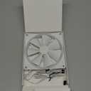 NZXT F140 RGB Duo - 140mm Dual-Sided RGB Fan  20 Individually Addressable LEDs  Balanced Airflow and Static Pressure  Fluid Dynamic Bearing  PWM Control  Anti-Vibration Rubber Corners  White