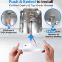 12 Pack 5/6 Inch LED Recessed Retrofit Can Lights, 5CCT Dimmable
For 5/6 Inch Can, 2700K-5000K Selectable, 5%-100% Dimmable, Baffle Trim, 1000LM 9W, Damp Rated, IC & ETL & FCC Certified