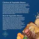 Blue Buffalo Homestyle Recipe Beef Dinner and Chicken Dinner Senior Wet Dog Food Variety Pack 12.5 oz. Count of 6, Best By: OCT 09, 2027