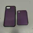 Compatible with Magsafe for iPhone 16E Wallet Case Magnetic Card Holder, RFID Blocking 2 in 1 Detachable Kickstand Shockproof Cover for Women Men, Purple