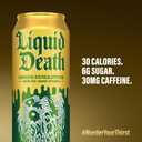 Liquid Death, Green Guillotine Iced Tea, 8-Pack (19.2oz Cans), Green Tea, Low Calorie, No Artificial Sweeteners, B12 & B6 Vitamins (EXP 05/22/26)