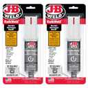 J-B Weld 6 Minute Set Epoxy KwikWeld, High Strength, Waterproof, 2 Pack, Dark Grey, 50176-2