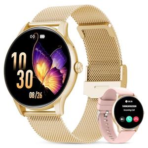Smart Watches for Women, 1.39" HD Health Fitness Tracker with Bluetooth Calling (Answer/Make Calls), 120+ Sports Modes, Timer, IP68 Waterproof Watch for Android/iPhone