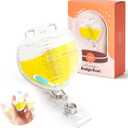 Liquid-Filled Urine Good Hands Alligator Clip Retractable Badge Reel for Doctor Nurse Urology Nephrology Urologist Nursing Student Medical Worker (Biaper Bag)