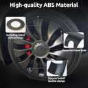 Wheel Rim Protector for Tesla Model Y Performance 21 Inch berturbine Wheels All-in-one Car Tire Trim Rings Rim Case Hubcaps Wheel Cover 2020-2024 Model Y Accessories