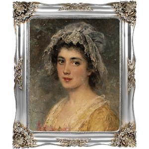 Silver Picture Frame 8x10 Vintage Victorian Picture Frames Antique Gothic Baroque Ornate for Wall or Tabletop Display, Fits 8x10 or 5x7 Photo with Mat