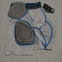CHAMPRO boys 5-Pad Youth Football Bull Rush 5 Pad Girdle, White, Small US