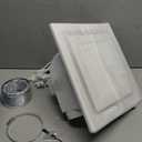 Bathroom Exhaust Fan with LED Light, Square Ceiling Mount Quiet Exhaust Fan for Bathroom/Restroom/Shower/Home/Office,1.0 Sones Low Noise, 141 CFM 4" Duct (Panel size:12inch)