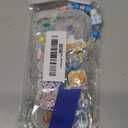 Cute Phone Case for iPhone 17 pro Teens Case with Cute Clear 3D Bear Floral Aesthetic Phone Case with Lovely Bear Heart Charm Phone Case Girly Woman