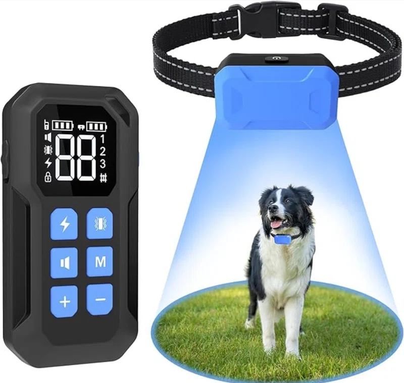 Wireless Fence for Dog, 2 in 1 Electric Dogs Fence System with Remote Training Collar, Wireless Pet Containment System, Rechargeable Portable Electric Dog Boundary System for Outdoor