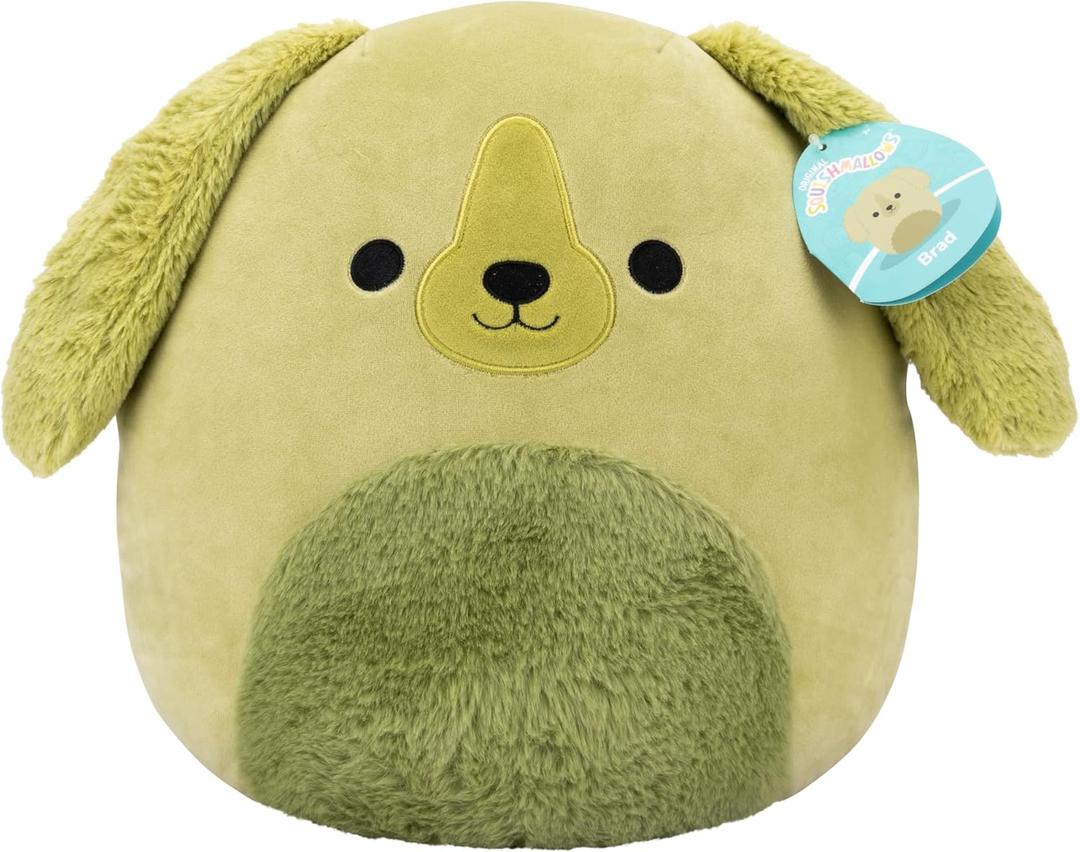 Squishmallows Original 12in Brad The Green Retriever Dog  Official Jazwares Plush (Medium-Sized)