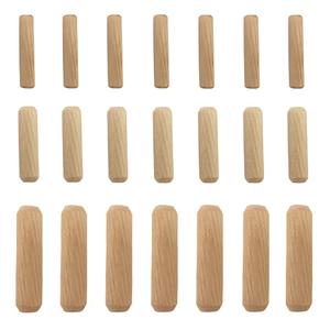 Medsuo 21pcs Wooden Dowels Assorted M6 M8 M10 Hard Wood Grooved Plugs Furniture Woodwork Pin Craft for Grooved, Craft, DIY, Carpentry (6mm 8mm 10mm)