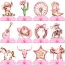 12 Pack Cowgirl Table Decorations - Cowgirl Party Decorations for Kids' Birthday and Themed Events - Cowgirl Table Toppers