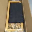 6.6FT Metal Wedding Arch Stand Gold Square Arched Backdrop FrameAssemble Freely 3 Sizes,Metal Pergola Arbor with Base for Party Ceremony Birthday Bridal Baby Shower Garden Floral Balloon Arch Decor