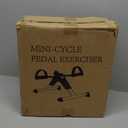 TABEKE Under Desk Bike Pedal Exerciser, Fully Assembled Folding Pedal Exerciser for Arm and Leg Workout, Portable Sitting Desk Cycle with LCD Screen Displays (Grey)