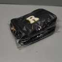 Graduation Gifts for Him - Crossbody Bag for Men, Sling Bag / Waist Pack for Travel & Sports, Initial White L, Black