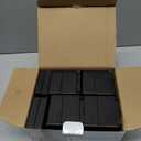 ANNKUT Rectangle Bed Risers, 3 Inch Heavy Duty Adjustable Furniture Risers for Bed Sofa Table and Couch LiftSupport Up to 1,300 Lbs (4 Pack-Black)