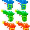 Sloosh 6 Pack Mini Water Guns for Kids, Small Squirt Guns Blaster Pool Toys for Boys Girls Summer Gifts for Party Favors Outdoor Water Fighting Toys
