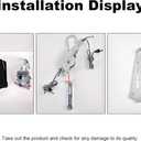Adjustable Neck Traction Device, the Hook Design is controllable, the Gear Design Does not Need to Hang Heavy Objects, Easy to use, Effectively relieves Neck Pain, Suitable for Home or Outdoor